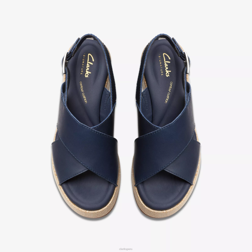 HZVP127 deseo manon cuero azul marino Clarks