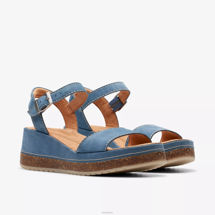 HZVP12 lirio kasanda nubuck azul Clarks