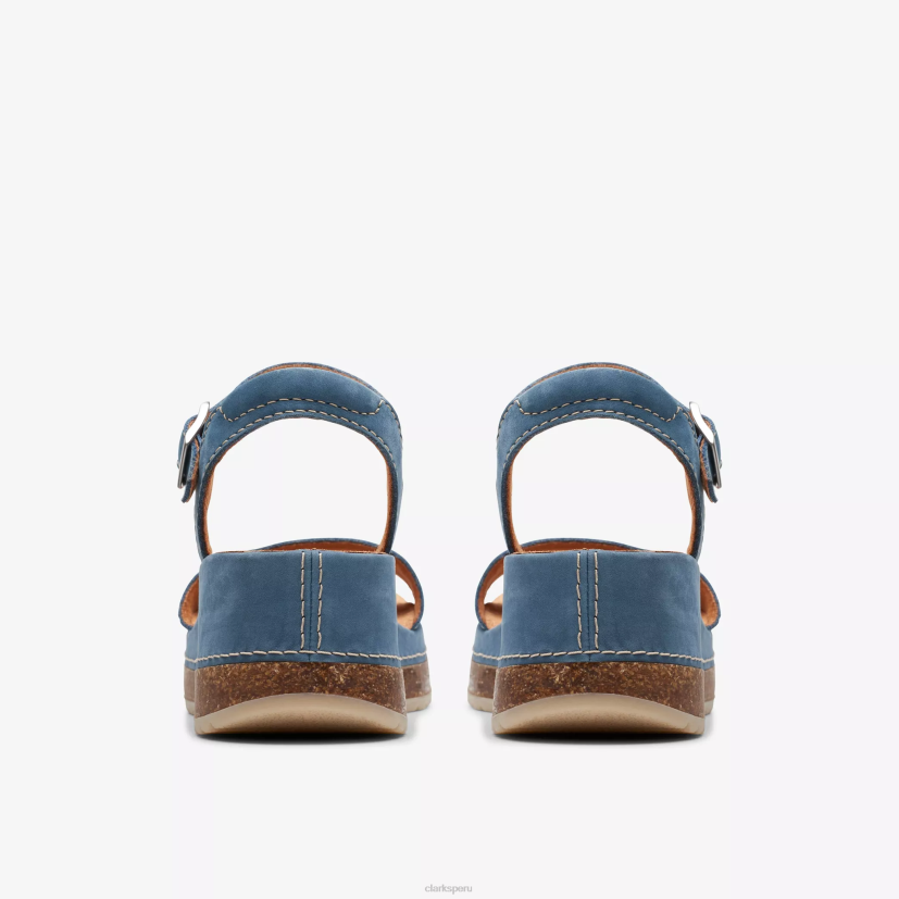 HZVP12 lirio kasanda nubuck azul Clarks
