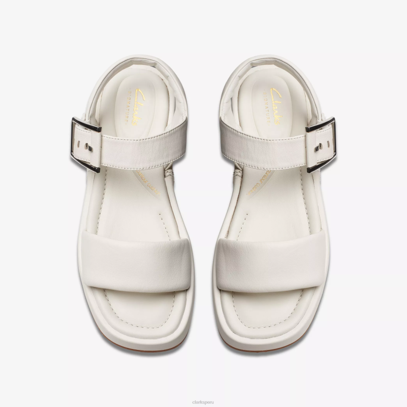 HZVP132 correa alda cuero blanco roto Clarks