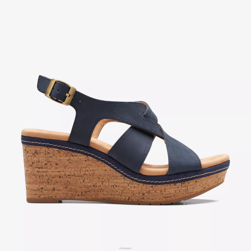 HZVP151 elleri rae nubuck azul marino Clarks