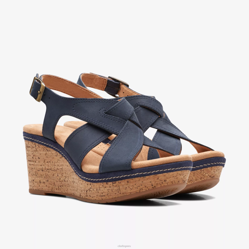 HZVP151 elleri rae nubuck azul marino Clarks