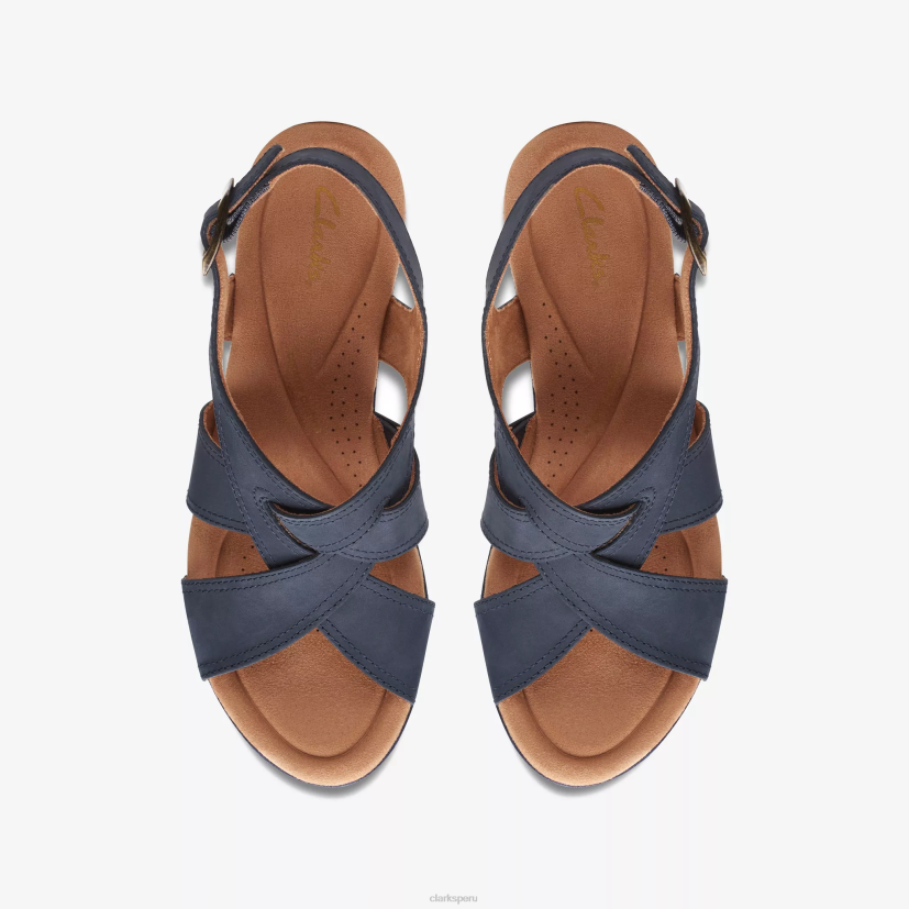 HZVP151 elleri rae nubuck azul marino Clarks