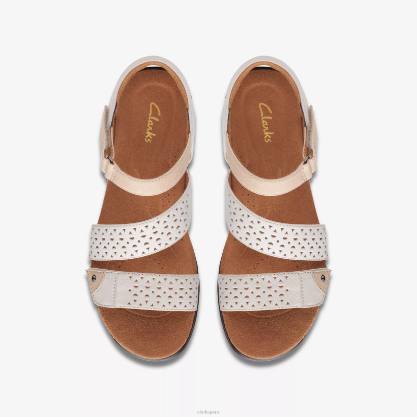 HZVP156 manera kitty cuero blanco Clarks