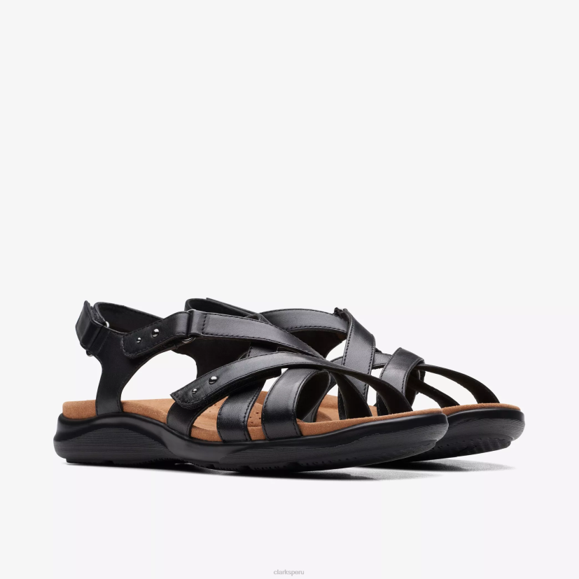HZVP158 kitty ve cuero negro Clarks
