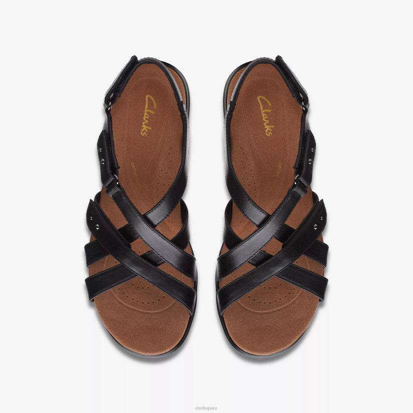 HZVP158 kitty ve cuero negro Clarks