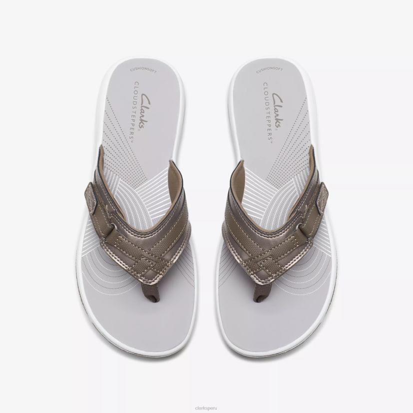 HZVP167 brisa del mar peltre sintético Clarks