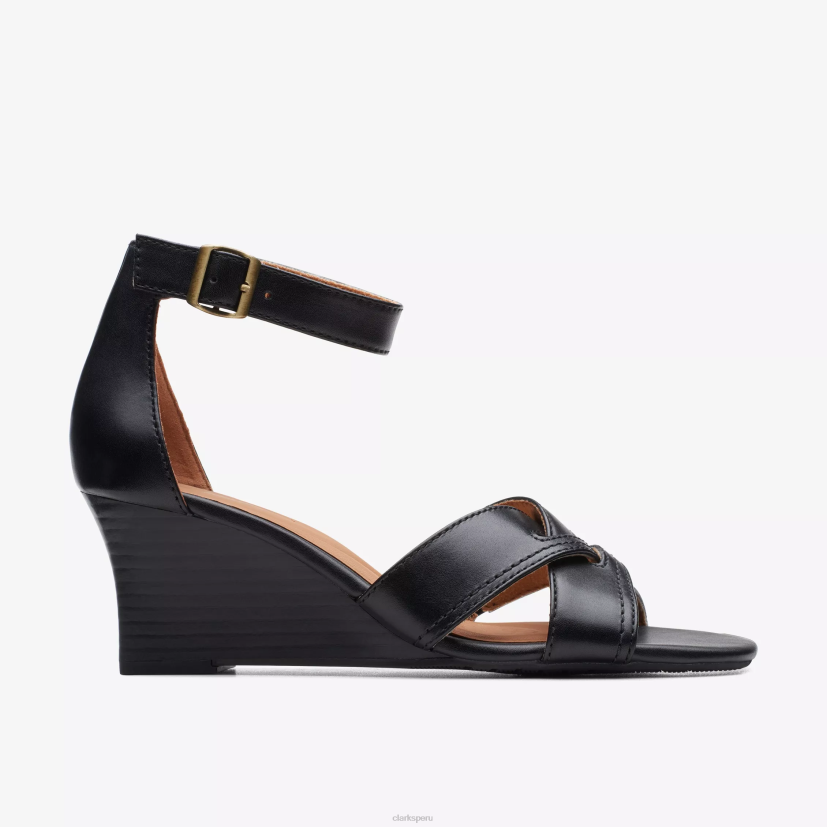 HZVP173 encanto del cielo cuero negro Clarks