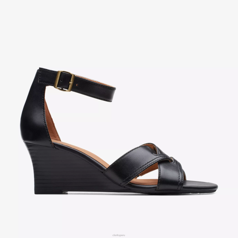 HZVP173 encanto del cielo cuero negro Clarks