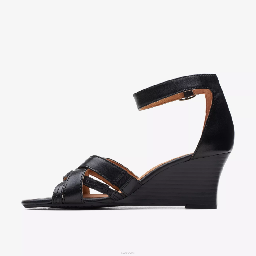 HZVP173 encanto del cielo cuero negro Clarks