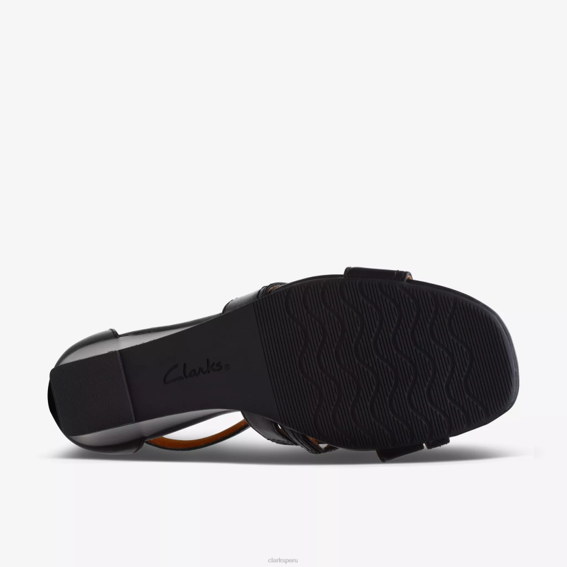 HZVP173 encanto del cielo cuero negro Clarks