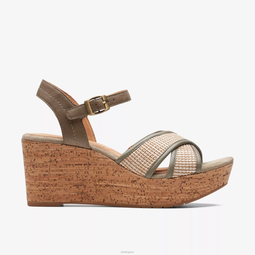 HZVP174 ciruela elleri cuero oliva Clarks