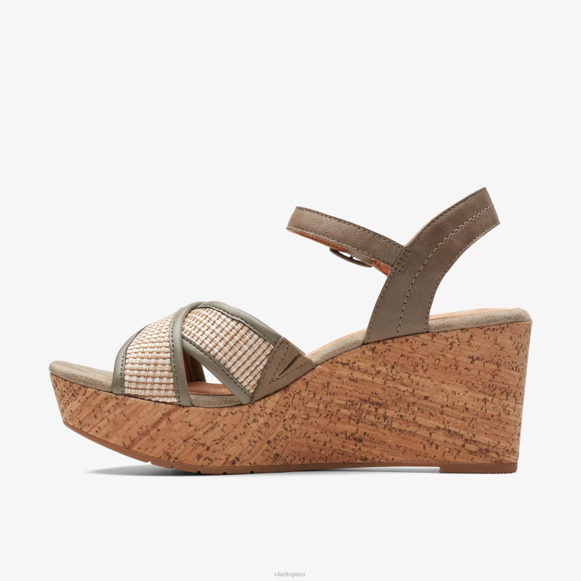 HZVP174 ciruela elleri cuero oliva Clarks