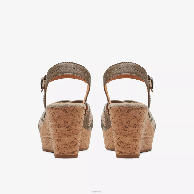 HZVP174 ciruela elleri cuero oliva Clarks