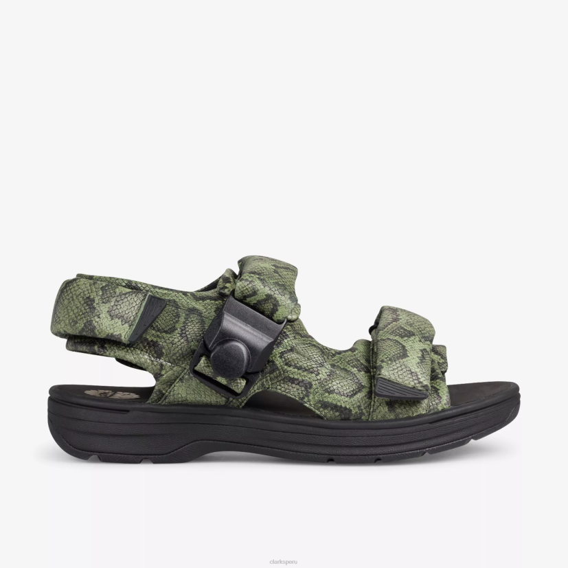 HZVP177 sandalia martine rose mujer 1 serpiente verde Clarks
