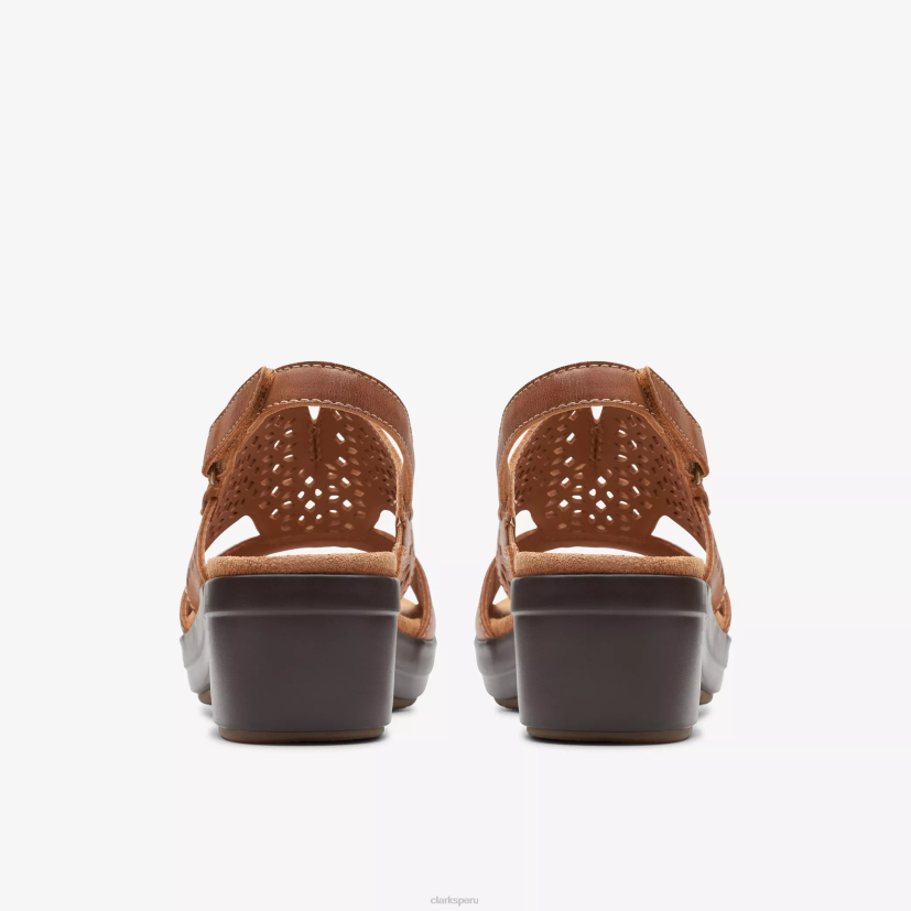 HZVP31 sol de tuleá cuero marrón Clarks