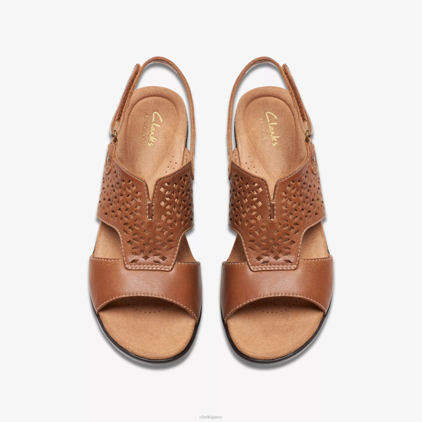 HZVP31 sol de tuleá cuero marrón Clarks