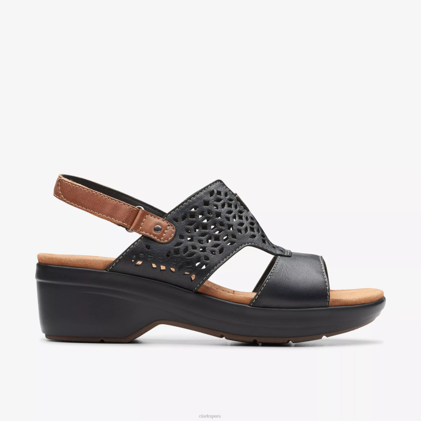 HZVP32 sol de tuleá cuero negro Clarks