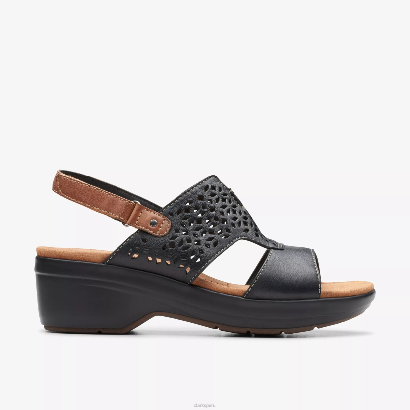 HZVP32 sol de tuleá cuero negro Clarks
