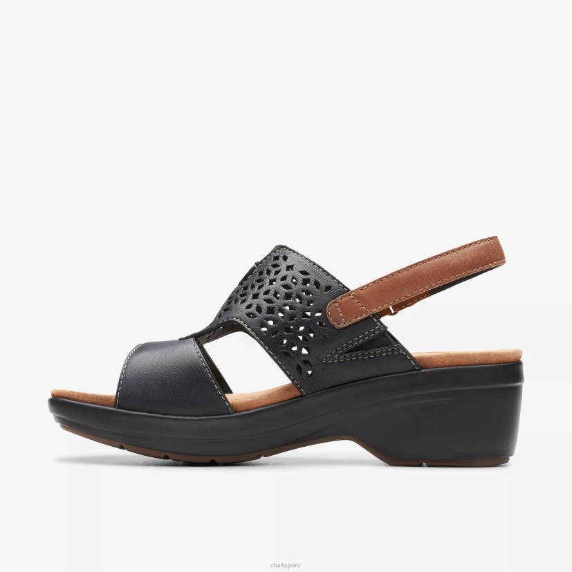 HZVP32 sol de tuleá cuero negro Clarks