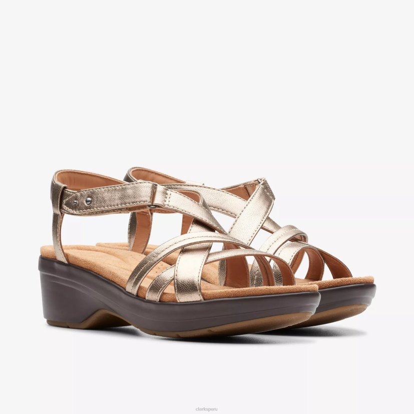 HZVP35 tuleah puede cuero metalizado Clarks