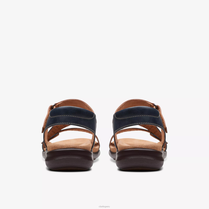 HZVP43 manera kitty cuero azul marino Clarks