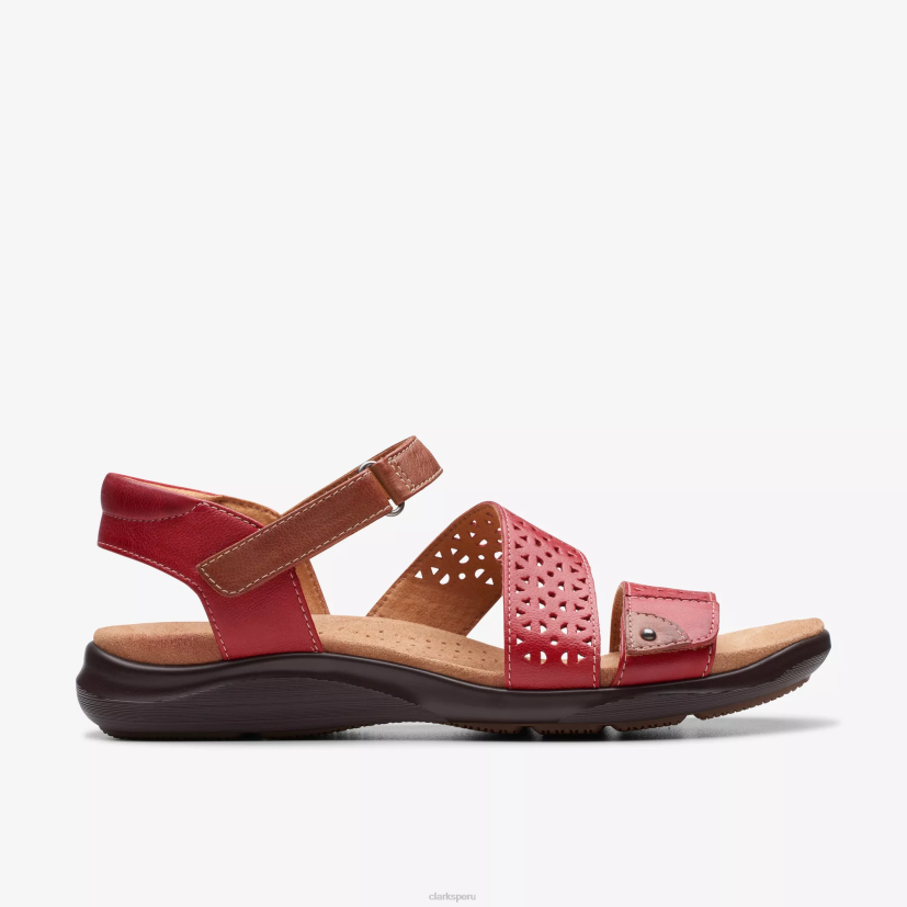 HZVP44 manera kitty cuero cereza Clarks