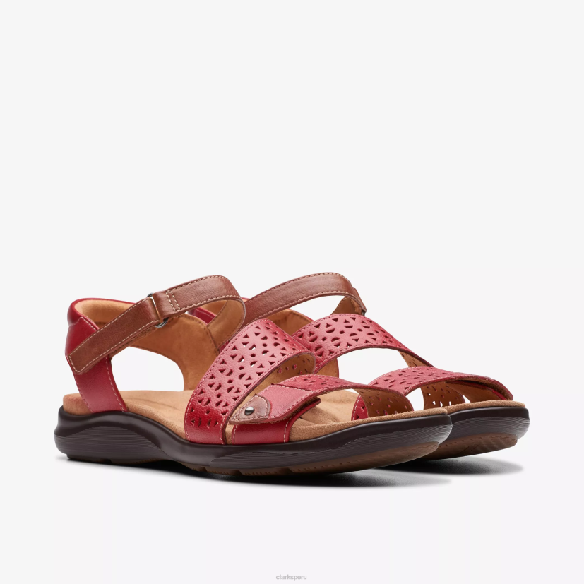 HZVP44 manera kitty cuero cereza Clarks