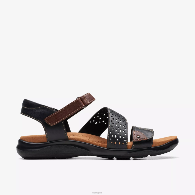 HZVP45 manera kitty cuero negro Clarks