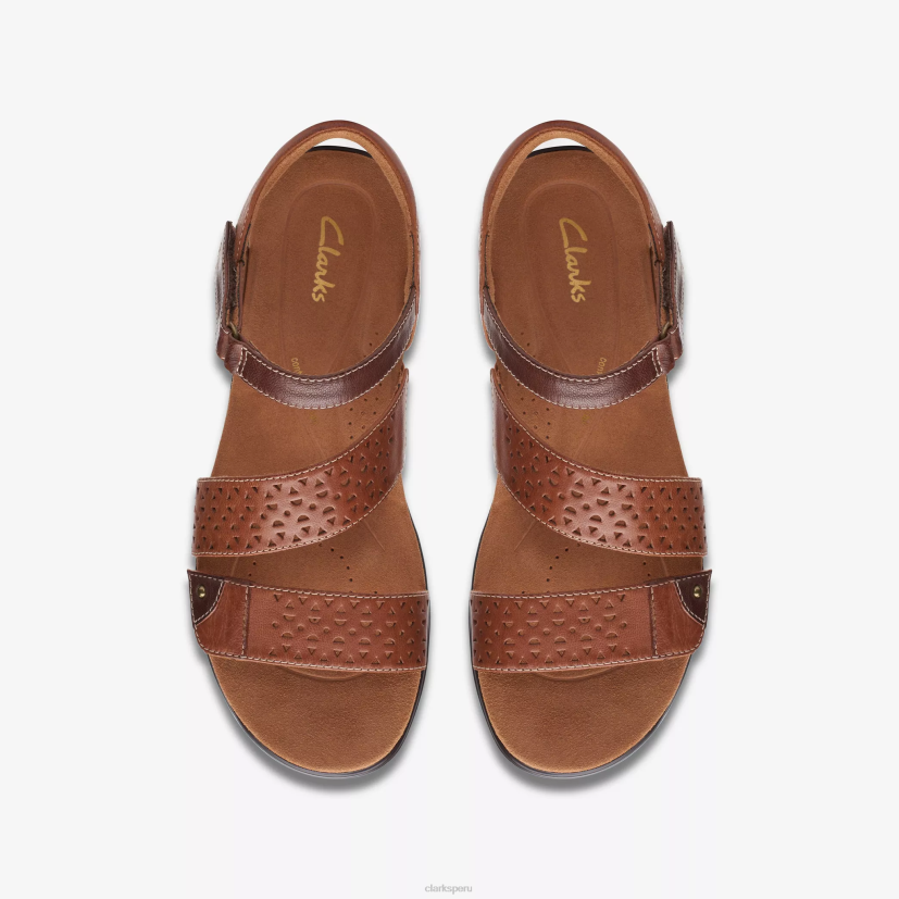 HZVP46 manera kitty cuero marrón Clarks