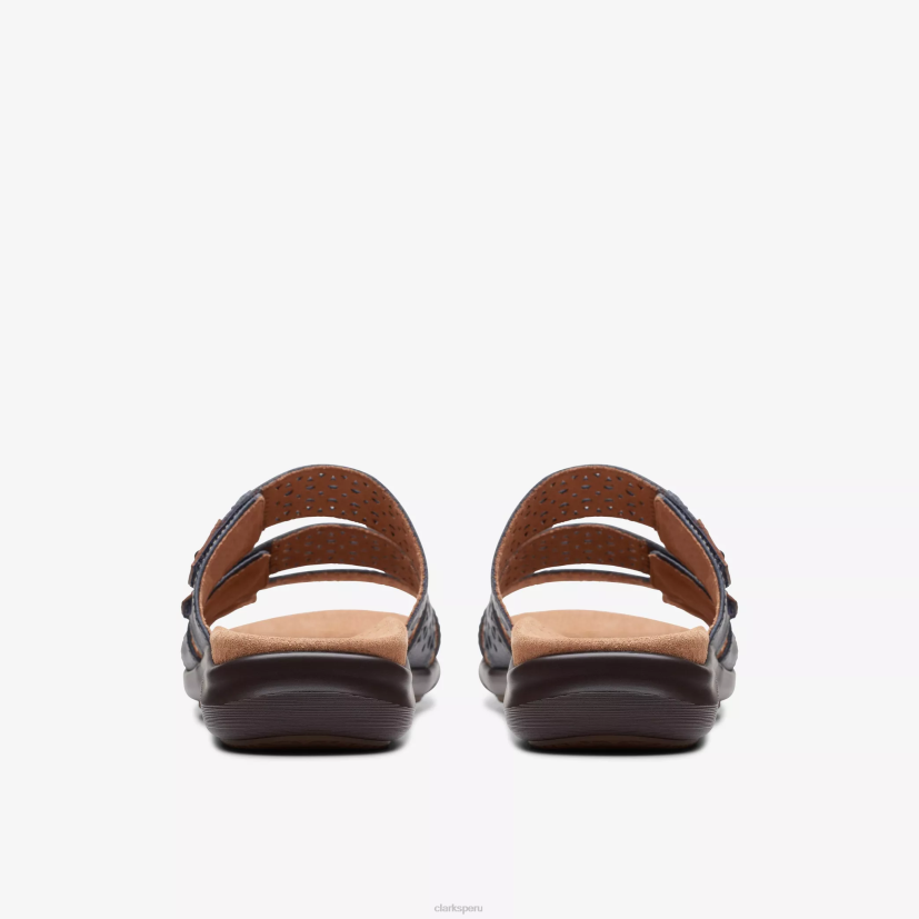 HZVP47 paseo gatito cuero azul marino Clarks
