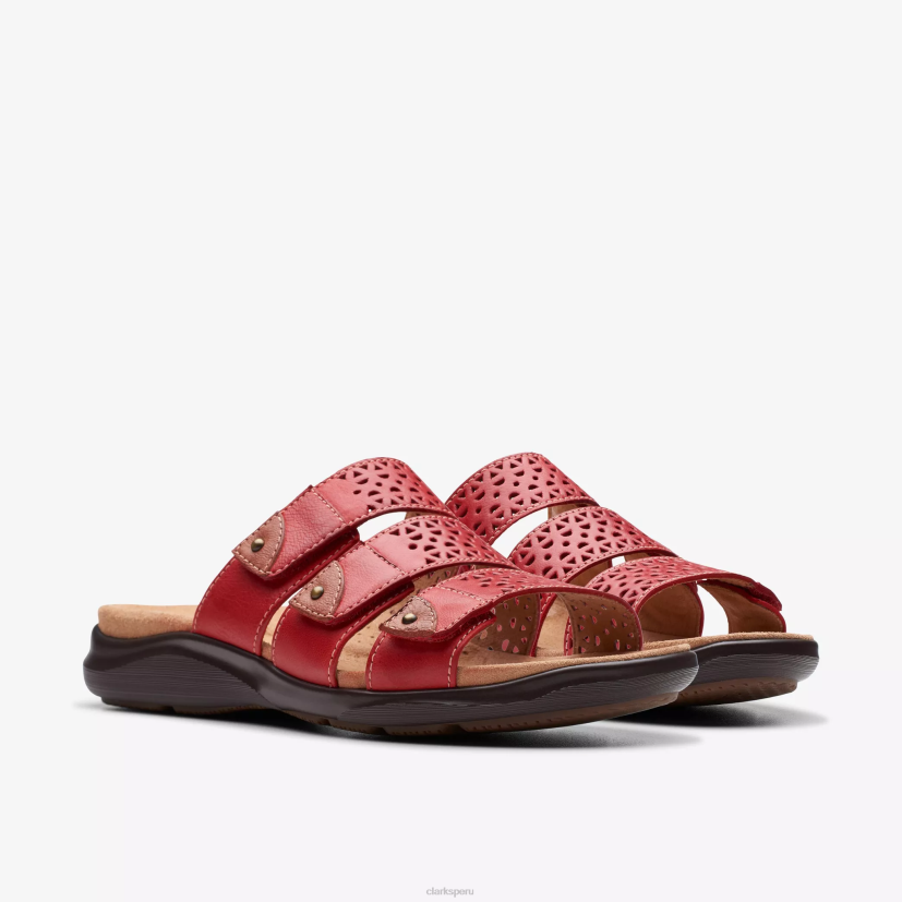 HZVP50 paseo gatito cuero cereza Clarks