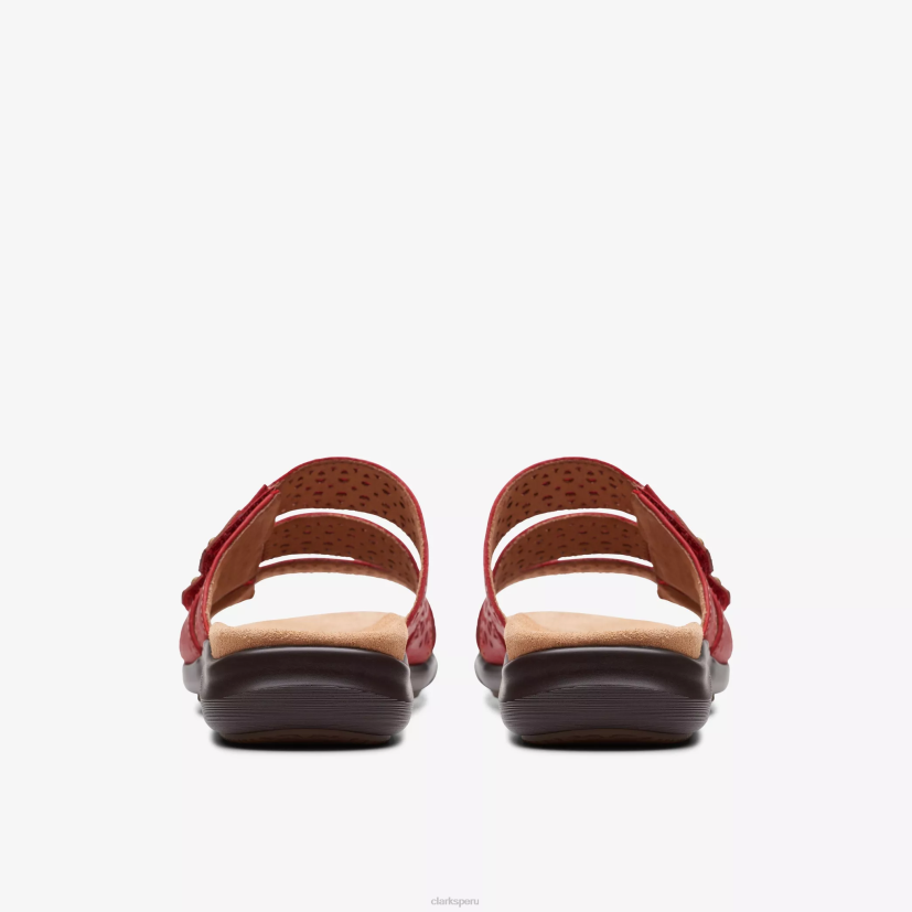 HZVP50 paseo gatito cuero cereza Clarks