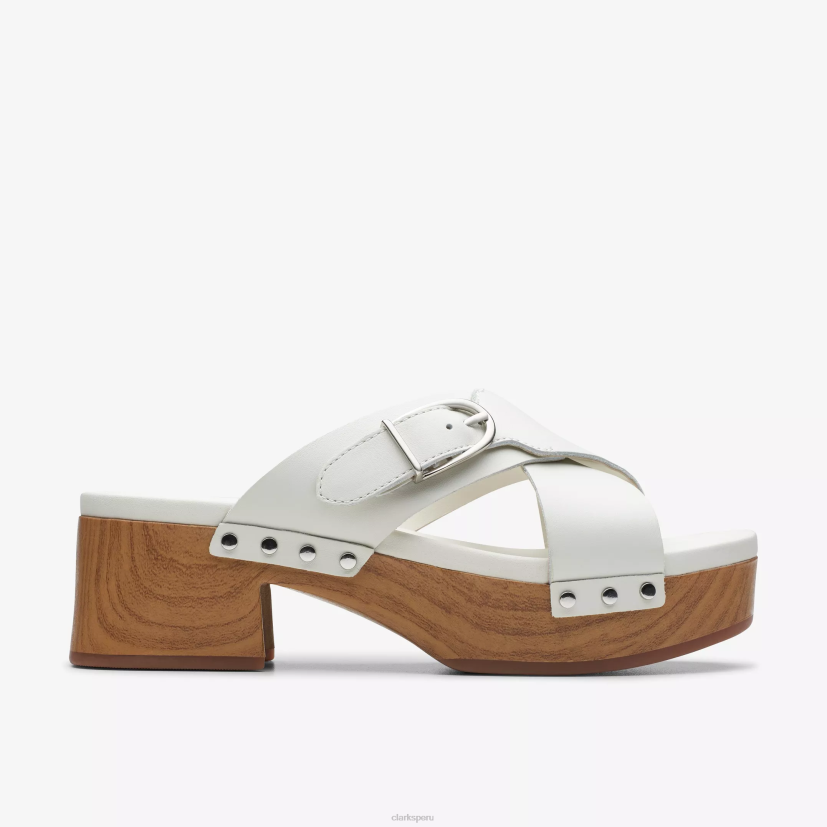 HZVP67 paseo sivanne cuero blanco roto Clarks