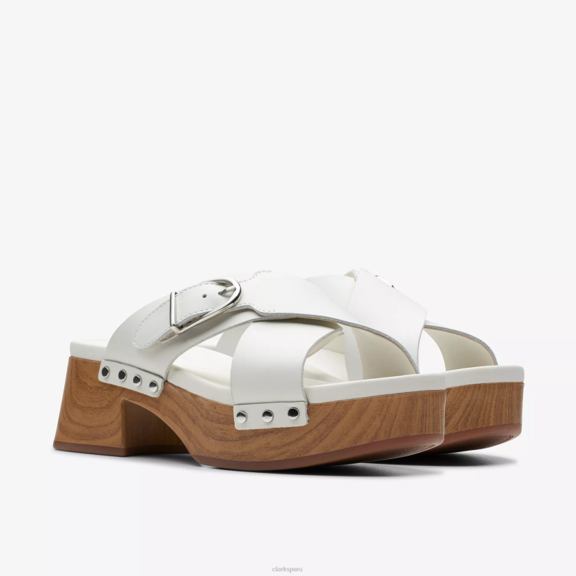 HZVP67 paseo sivanne cuero blanco roto Clarks