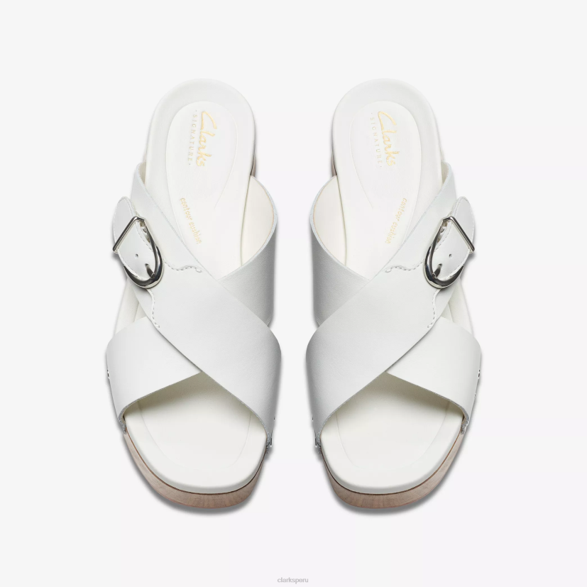 HZVP67 paseo sivanne cuero blanco roto Clarks