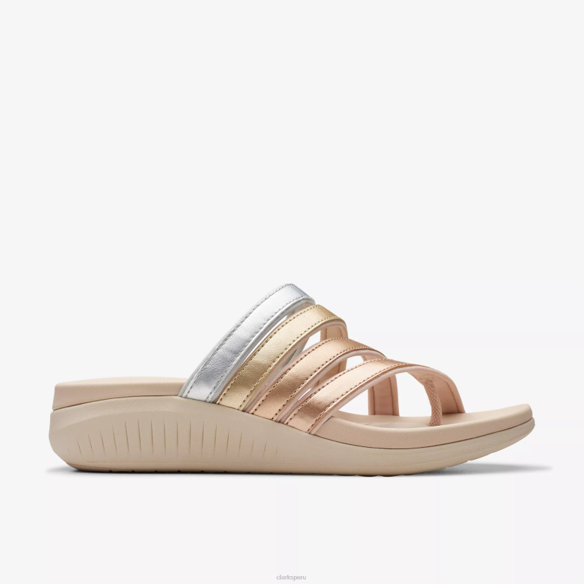 HZVP76 deslizarse hola iris multicolor metálico Clarks