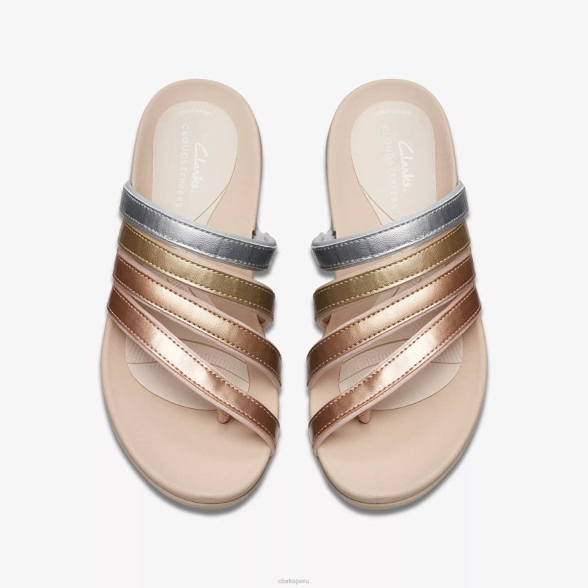 HZVP76 deslizarse hola iris multicolor metálico Clarks