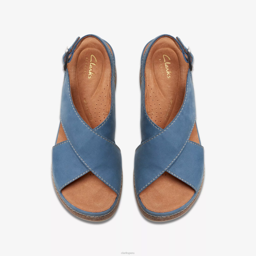 HZVP8 paso kasanda nubuck azul Clarks