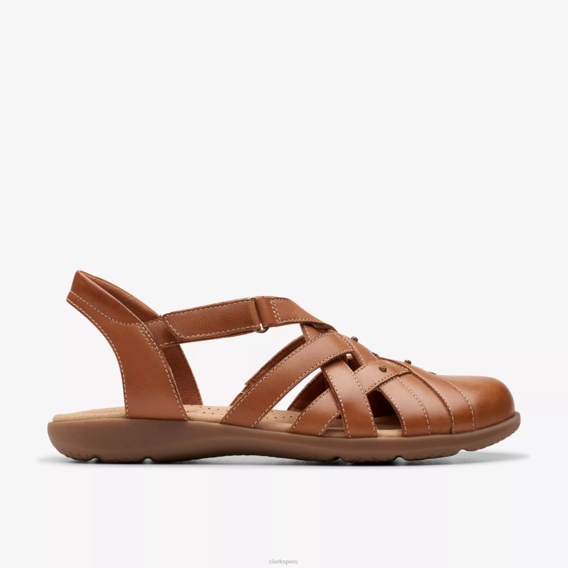 HZVP91 elizabelle mar cuero marrón Clarks