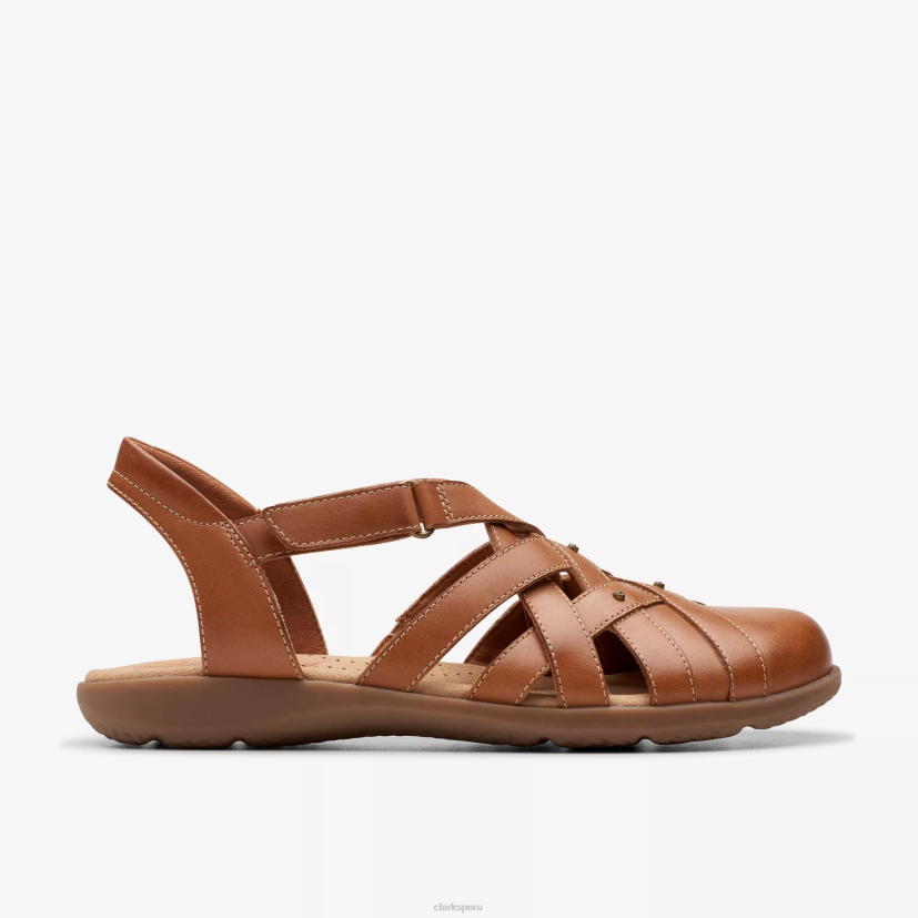 HZVP91 elizabelle mar cuero marrón Clarks