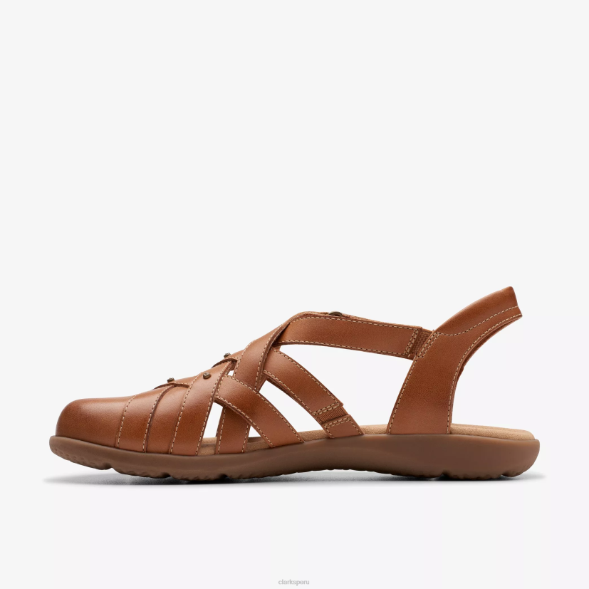 HZVP91 elizabelle mar cuero marrón Clarks