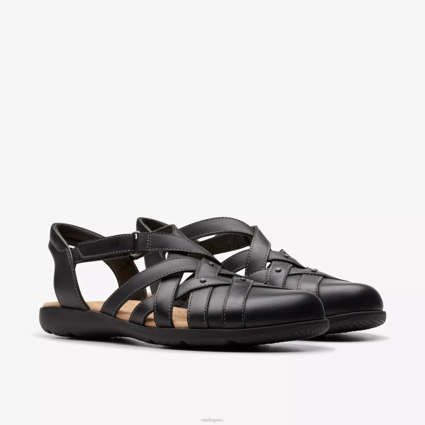 HZVP93 elizabelle mar cuero negro Clarks