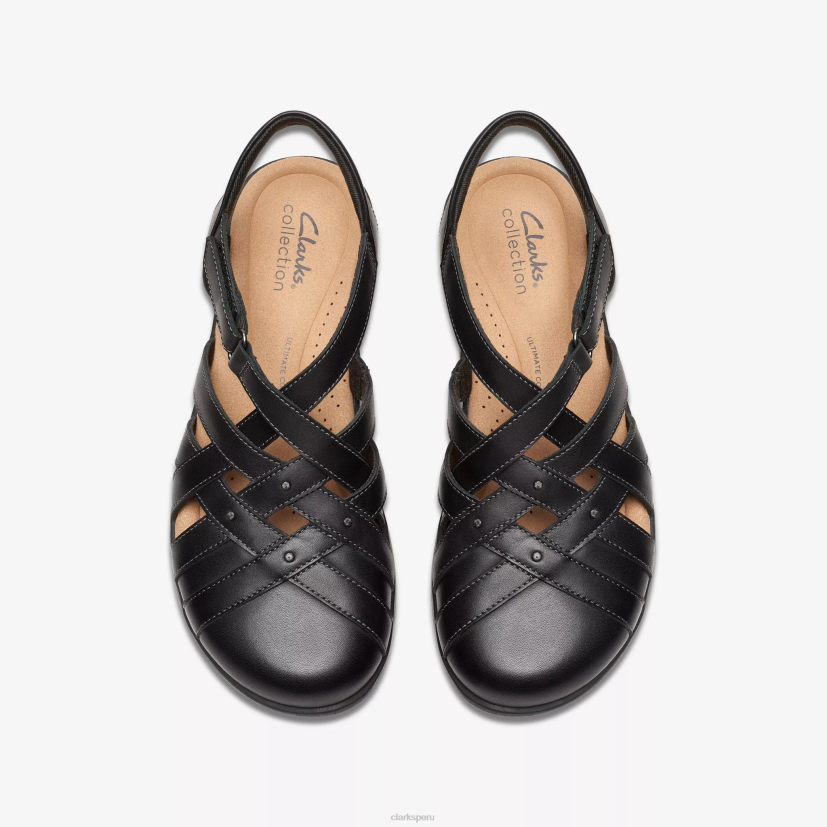 HZVP93 elizabelle mar cuero negro Clarks