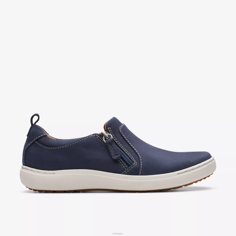HZVP308 nalle lila nubuck azul marino Clarks