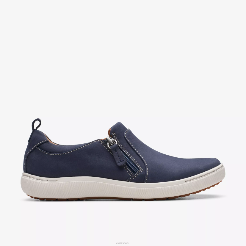 HZVP308 nalle lila nubuck azul marino Clarks