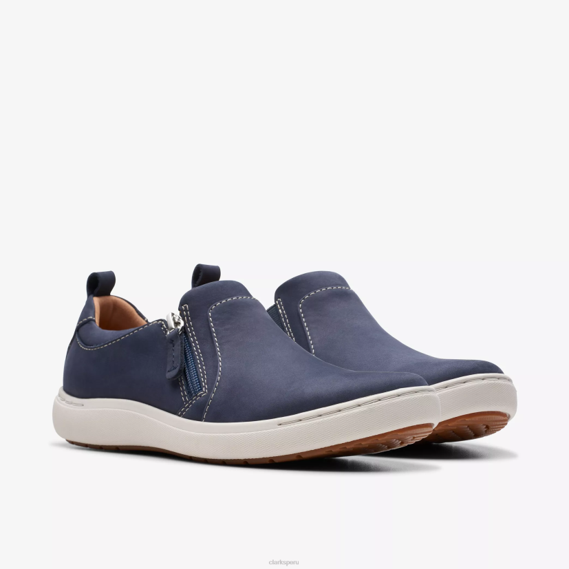 HZVP308 nalle lila nubuck azul marino Clarks