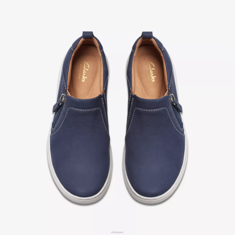 HZVP308 nalle lila nubuck azul marino Clarks