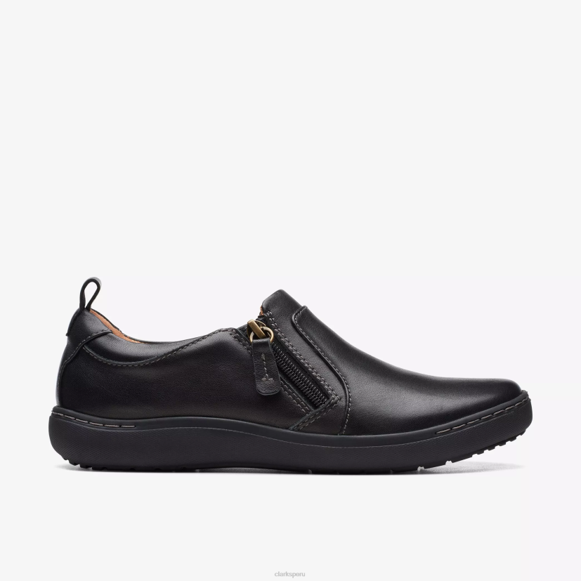 HZVP309 nalle lila cuero negro Clarks