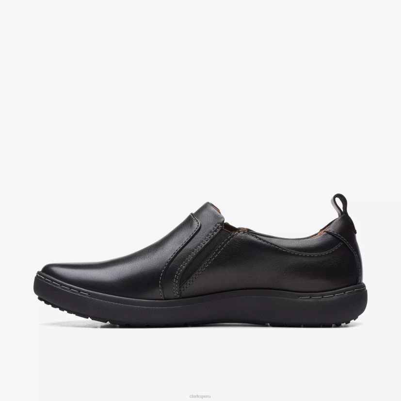 HZVP309 nalle lila cuero negro Clarks